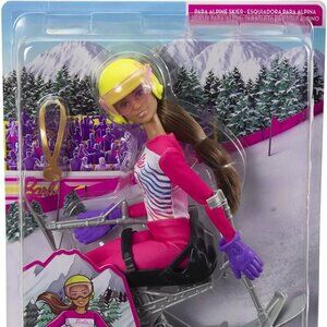 Barbie Winter Sports YOU CAN BE ANYTHING Para Alpine Skier Fashion Doll